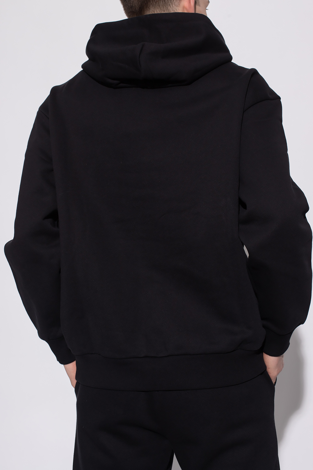 パーカー・フーディ EMPORIO ARMANI SS25 SWEATSHIRT (EM001402 AF10013 FC185) ASV Double-jersey hooded sweatshirt with all-over micro